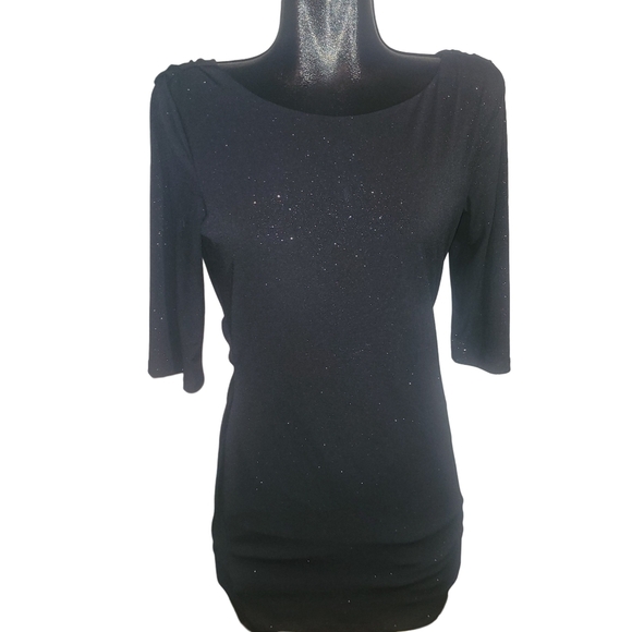 Eclipse little black dress with open slouchy back Sz.L - Picture 1 of 7